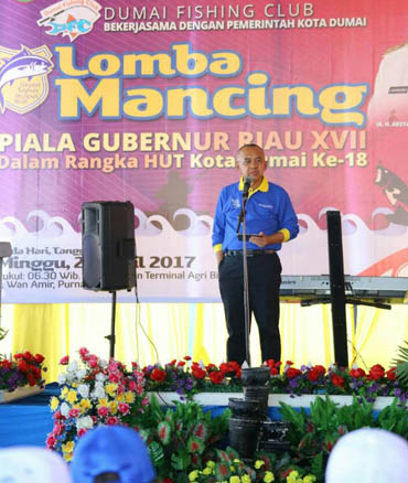 Gubri Lepas 822 Peserta Lomba Mancing di Dumai